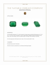 7.75 Ct. Emerald from Colombia Appraisal