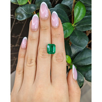 7.75 Ct. Emerald from Colombia Life Style