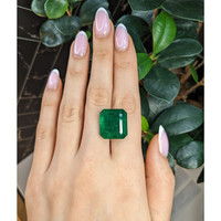 22.93 Ct. Emerald from Colombia Life Style