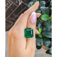 22.93 Ct. Emerald from Colombia Life Style