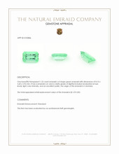 1.25 Ct. Emerald from Colombia Appraisal