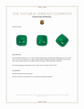 1.37 Ct. Cabochon Emerald from Colombia Appraisal