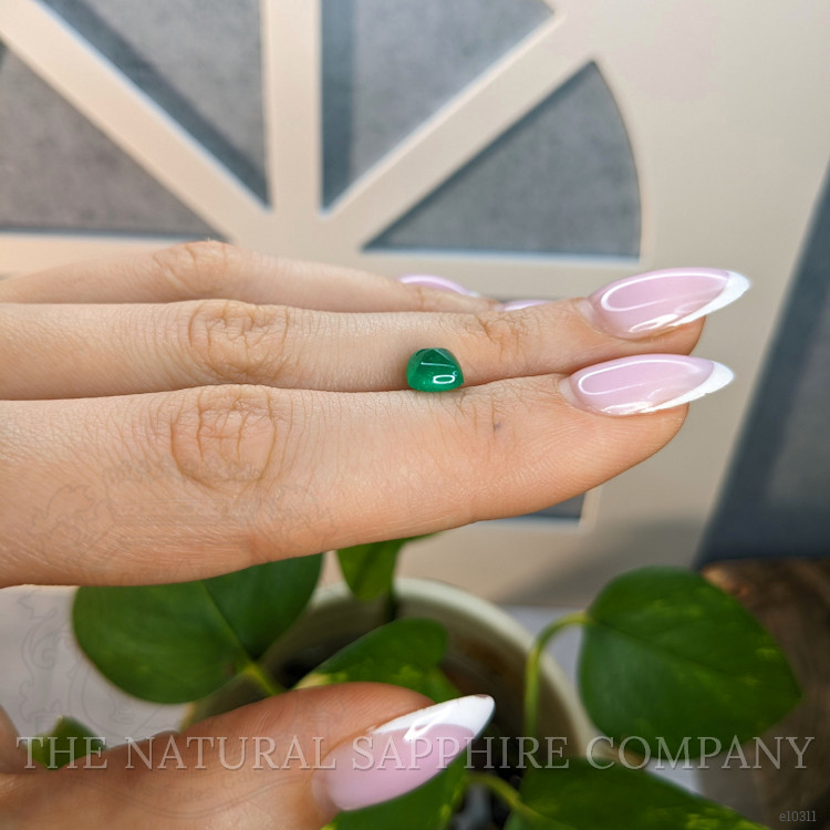 1.37 Ct. Cabochon Emerald from Colombia
