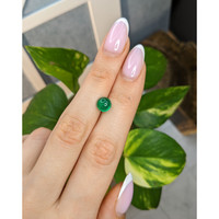 1.61 Ct. Cabochon Emerald from Colombia Life Style