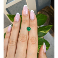 1.61 Ct. Cabochon Emerald from Colombia Life Style