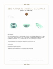 2.74 Ct. Emerald from Colombia Appraisal