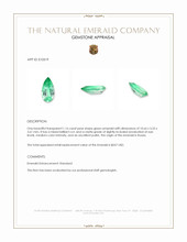 1.16 Ct. Emerald from Russia Appraisal