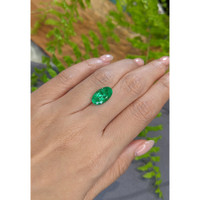 3.84 Ct. Emerald from Russia Life Style