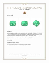 4.61 Ct. Cabochon Emerald from Russia Appraisal
