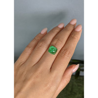 4.61 Ct. Cabochon Emerald from Russia Life Style
