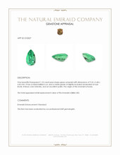 1.23 Ct. Emerald from Russia Appraisal
