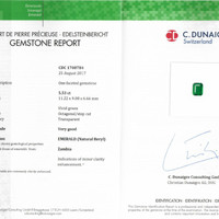 5.53 Ct. Emerald from Zambia Scan Report