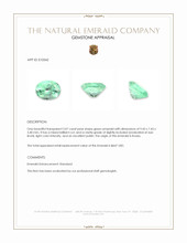 2.07 Ct. Emerald from Russia Appraisal