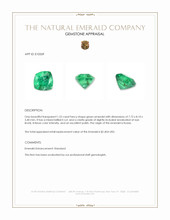 1.52 Ct. Emerald from Russia Appraisal