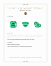 1.28 Ct. Emerald from Russia Appraisal