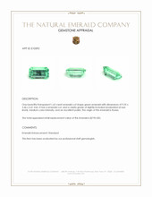 1.62 Ct. Emerald from Russia Appraisal