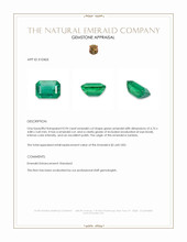 0.94 Ct. Emerald from Zambia Appraisal