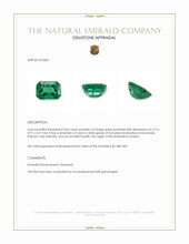 0.85 Ct. Emerald from Zambia Appraisal