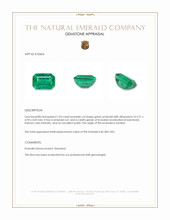 1.03 Ct. Emerald from Zambia Appraisal