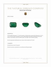 1.14 Ct. Emerald from Zambia Appraisal