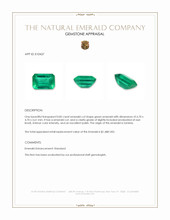 0.85 Ct. Emerald from Zambia Appraisal