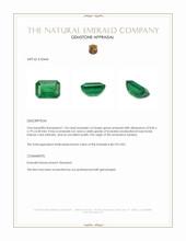 1.54 Ct. Emerald from Zambia Appraisal