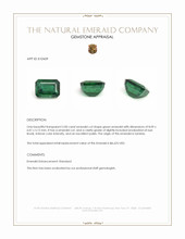 2.00 Ct. Emerald from Zambia Appraisal