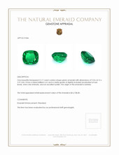 3.17 Ct. Emerald from Zambia Appraisal