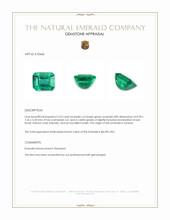 2.53 Ct. Emerald from Zambia Appraisal