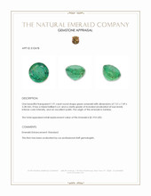 1.91 Ct. Emerald from Zambia Appraisal