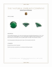 1.02 Ct. Emerald from Zambia Appraisal