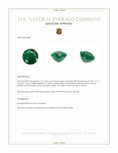 1.31 Ct. Emerald from Zambia Appraisal