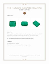 11.26 Ct. Emerald from Zambia Appraisal