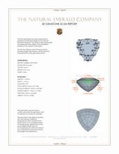 4.36 Ct. Emerald from Brazil 3 D Scan Report