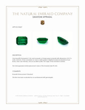 1.84 Ct. Emerald from Zambia Appraisal
