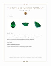 2.23 Ct. Emerald from Zambia Appraisal