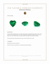 2.72 Ct. Emerald from Zambia Appraisal