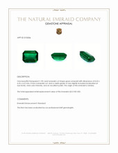 1.90 Ct. Emerald from Zambia Appraisal