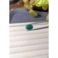 4.08 Ct. Cabochon Emerald from Zambia Life Style