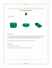 0.95 Ct. Emerald from Zambia Appraisal