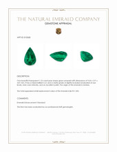 1.33 Ct. Emerald from Zambia Appraisal