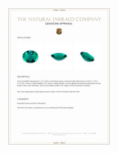 1.37 Ct. Emerald from Zambia Appraisal