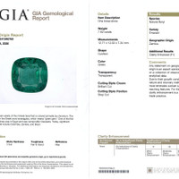 7.62 Ct. Emerald from Zambia Scan Report