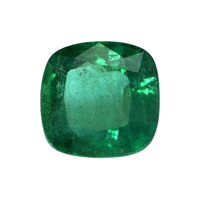 Antique Style Emerald Ring 7.62 Ct., 18K Yellow Gold Combination Stone
