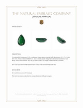 2.53 Ct. Emerald from Zambia Appraisal