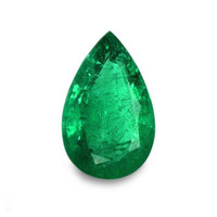 Vedic Emerald Ring 7.61 Ct., 18K White Gold Combination Stone