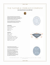 1.49 Ct. Emerald from Zambia 3 D Scan Report