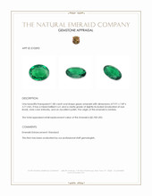 1.80 Ct. Emerald from Zambia Appraisal