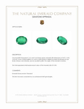 1.65 Ct. Emerald from Zambia Appraisal