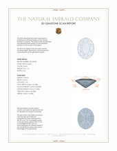 1.27 Ct. Emerald from Zambia 3 D Scan Report